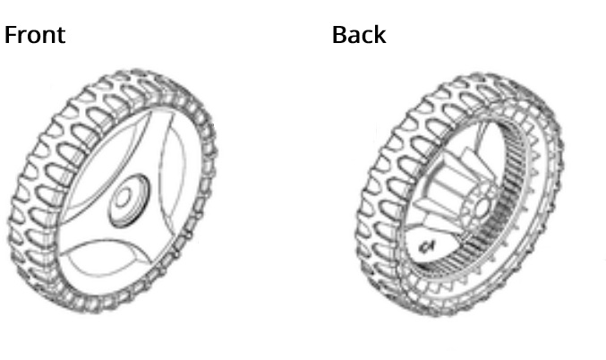Wheel Kpl 2957083-01 in the group  at Gräsklipparbutiken (2957083-01)
