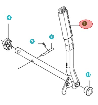 Lifting Lever Assy 5010653-01 in the group  at Gräsklipparbutiken (5010653-01)