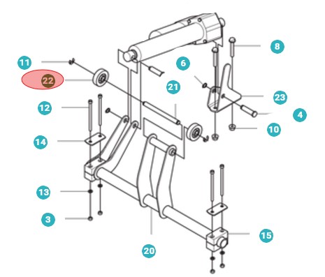 Support 5010668-01 in the group  at Gräsklipparbutiken (5010668-01)