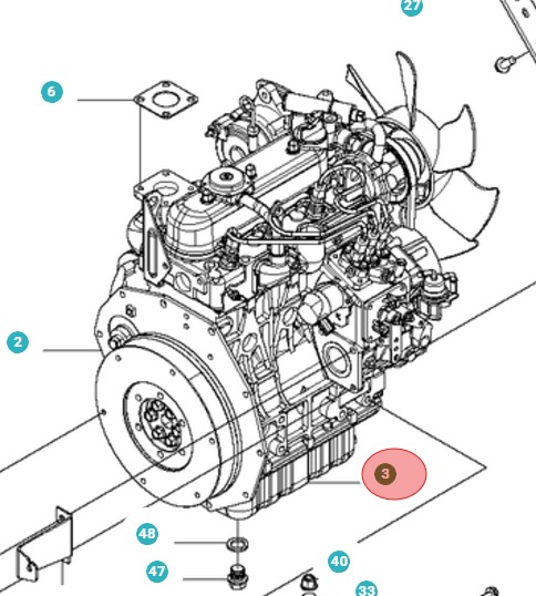 Oil Sump D1105 5010816-01 in the group  at Gräsklipparbutiken (5010816-01)