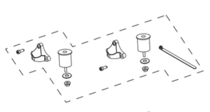 Repair Kit Damper in the group at Gräsklipparbutiken (5014243-33)