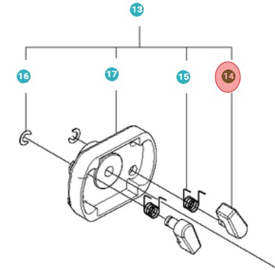 Start Latch 5019391-01 in the group  at Gräsklipparbutiken (5019391-01)