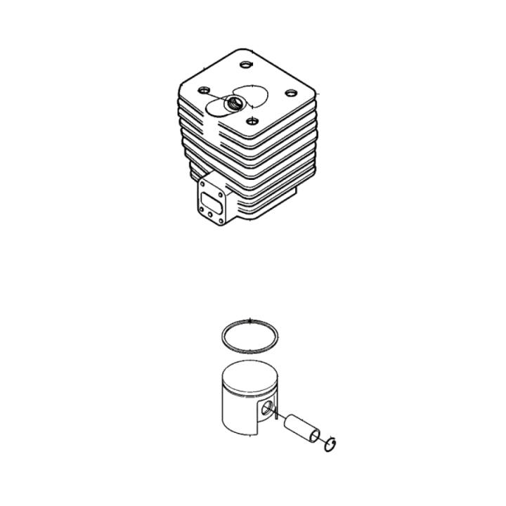 Cylinder Jonsered RS51, RS52 in the group  at Gräsklipparbutiken (5021278-01)
