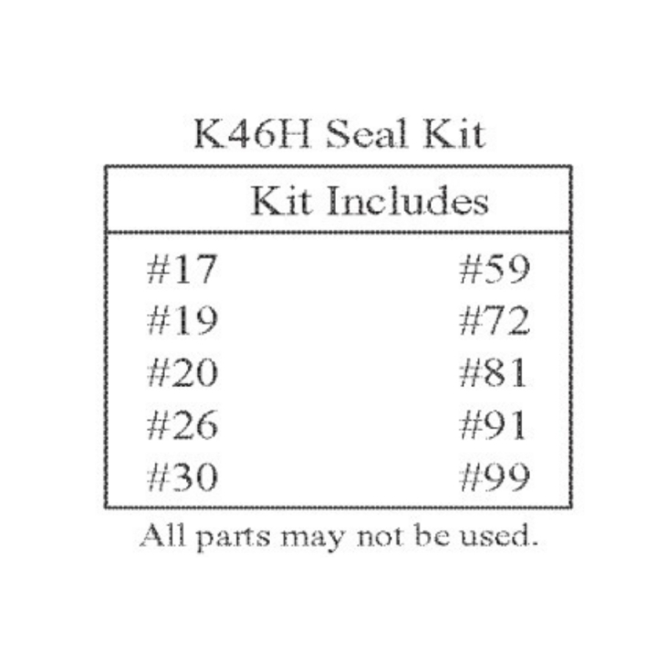 K46 & T40 Seal Kit (All Models in the group at Gräsklipparbutiken (5024533-01)