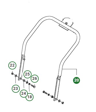Handle Kpl 5032823-04 in the group at Gräsklipparbutiken (5032823-04)