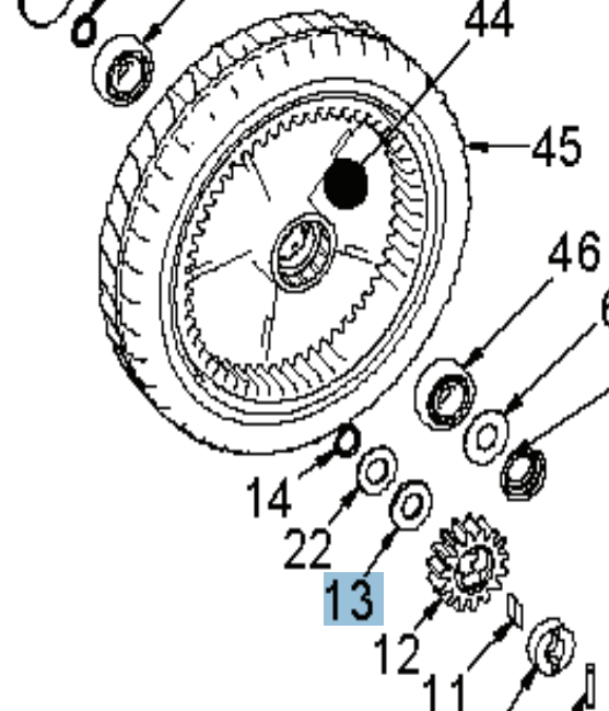 Sliding washer Brilliant in the group at Gräsklipparbutiken (5033269-01)