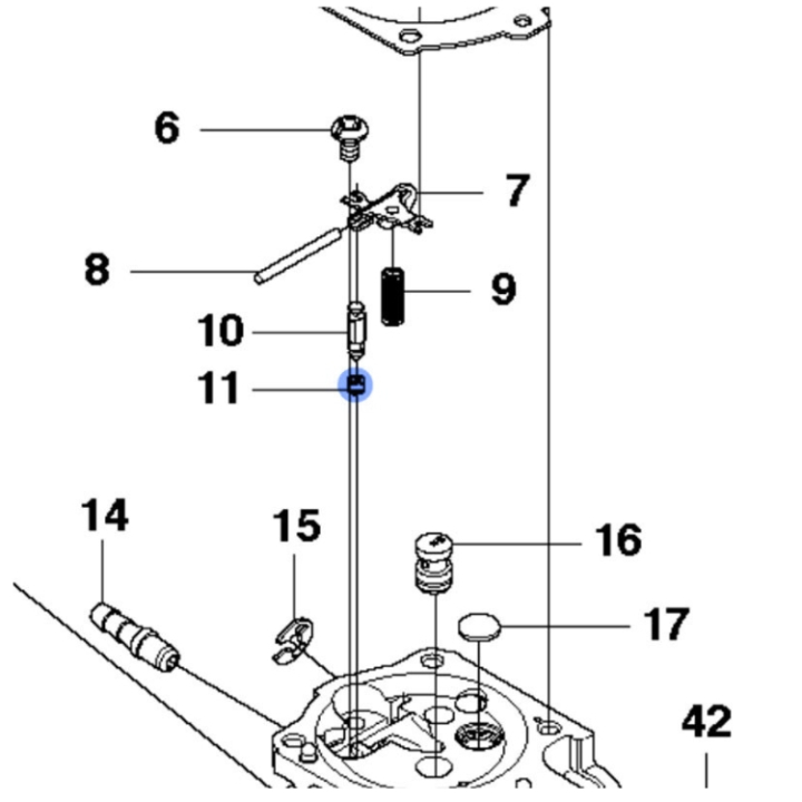 Seat-In Valve Plated 5035923-01 in the group  at Gräsklipparbutiken (5035923-01)