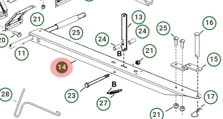 Draw Bar 5037683-01 in the group  at Gräsklipparbutiken (5037683-01)