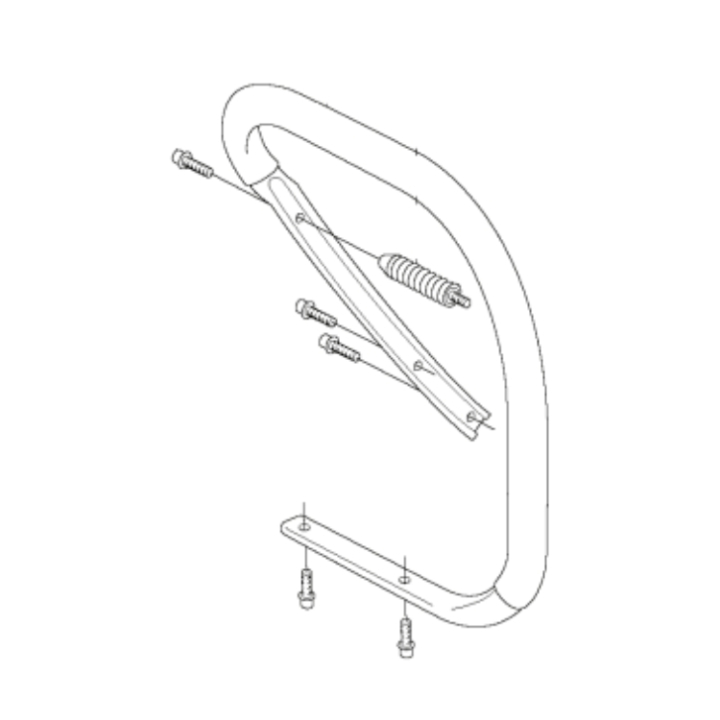 Handle Front Kpl 5039866-02 in the group  at Gräsklipparbutiken (5039866-02)