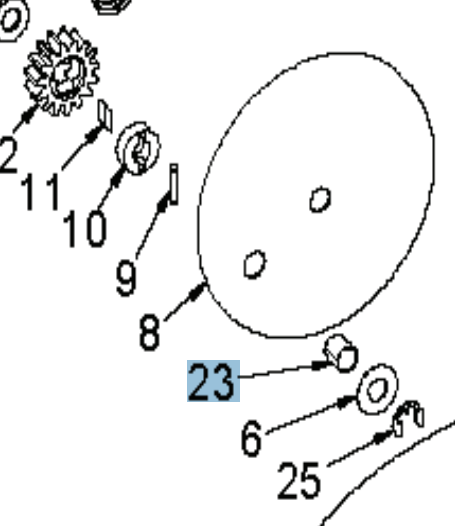Sliding bearing Pm 1215 Dx in the group  at Gräsklipparbutiken (5044596-01)
