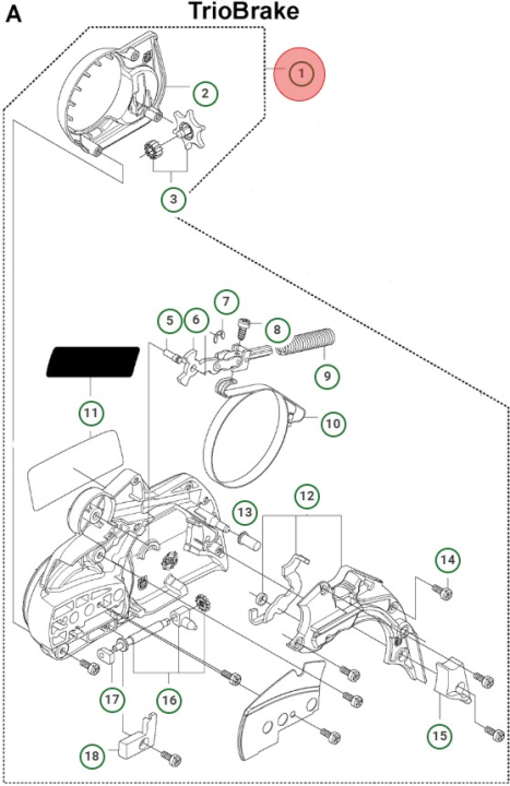 Clutch cover assembly in the group at Gräsklipparbutiken (5053242-03)