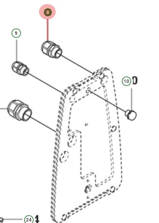 Cable Entry M20X1.5 5055269-02 in the group  at Gräsklipparbutiken (5055269-02)