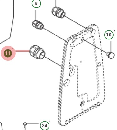 Cable Ground M25X1.5 5055269-03 in the group  at Gräsklipparbutiken (5055269-03)
