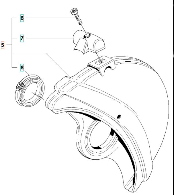Blast protection Kpl Chrome 12 in the group at Gräsklipparbutiken (5063405-01)