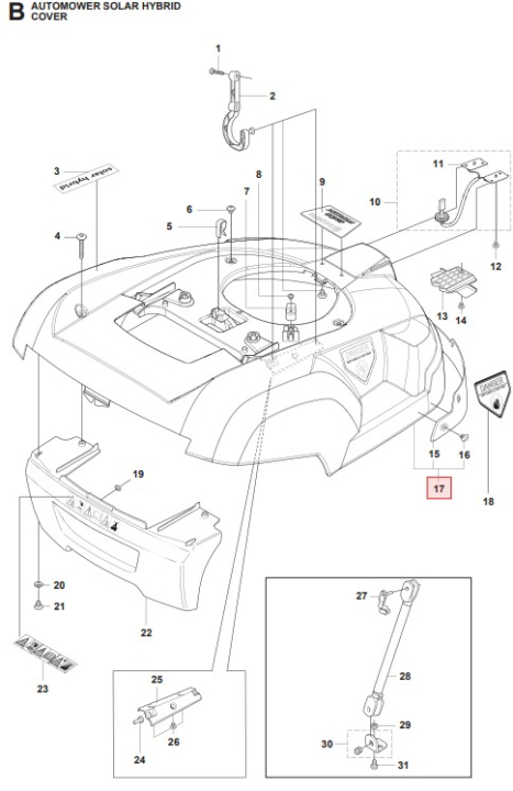 Body Kit Soalr Hybrid 5100967-03 in the group at Gräsklipparbutiken (5100967-03)