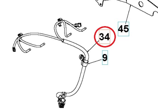 Cabling Upper - Controls Rato in the group  at Gräsklipparbutiken (5293605-01)