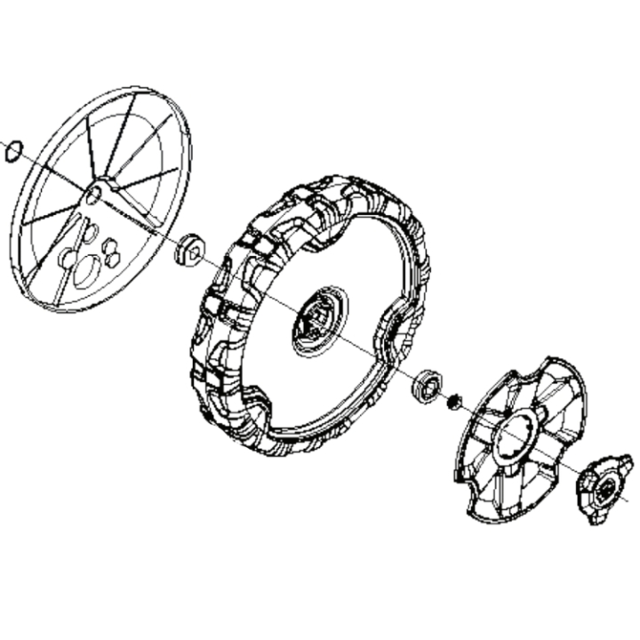 Front Wheel 5295956-01 in the group  at Gräsklipparbutiken (5295956-01)