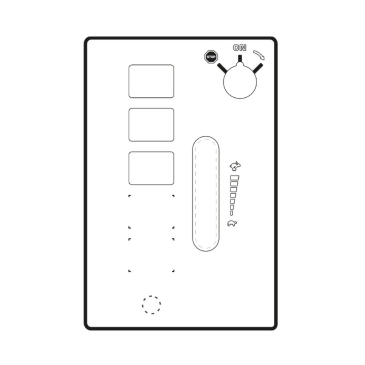 Decal Bottom Control Panel Cab in the group  at Gräsklipparbutiken (5296655-01)