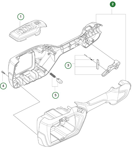 Housing L&R Assy 5299060-01 in the group  at Gräsklipparbutiken (5299060-01)