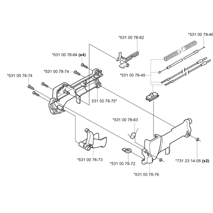Throttle Handle Kpl 5310079-29 in the group  at Gräsklipparbutiken (5310079-29)
