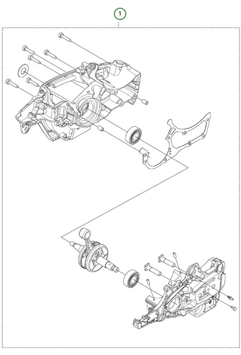 Short Block 550Xp/Xpgii Tb Hqw 5311145-10 in the group  at Gräsklipparbutiken (5311145-10)