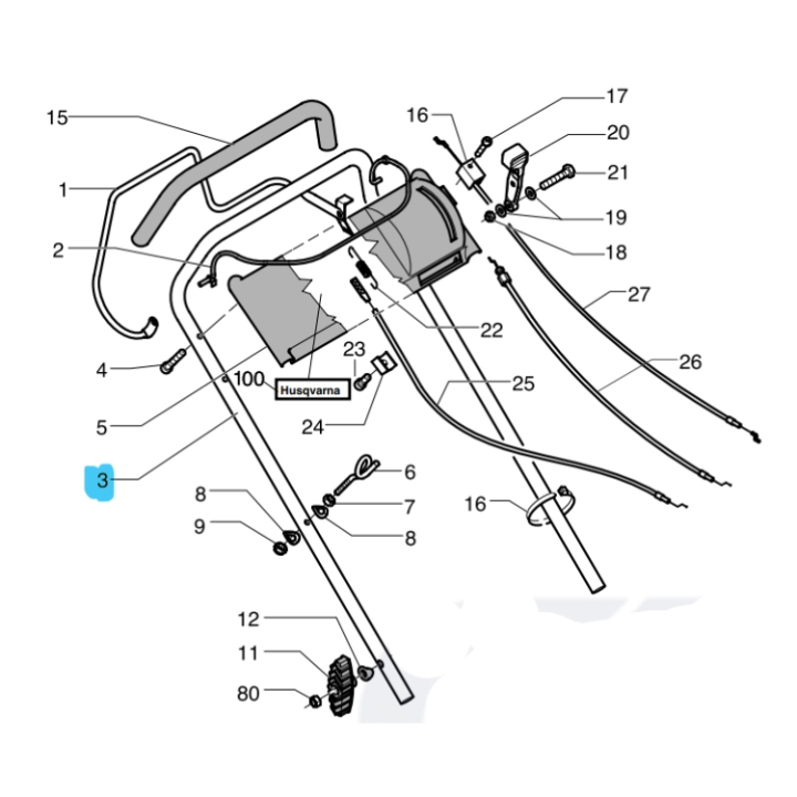 Handle 5312107-70 in the group  at Gräsklipparbutiken (5312107-70)