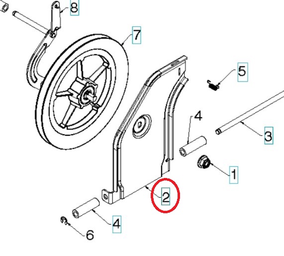 Plate Tip Plate Friction Pulley in the group  at Gräsklipparbutiken (5314470-02)