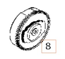 Manual Start Flywheel Assy 5324292-36 in the group at Gräsklipparbutiken (5324292-36)