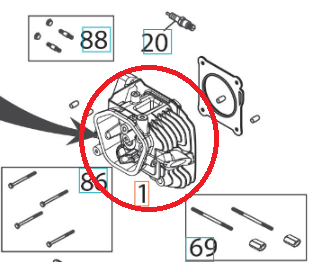 Top cap 5324292-54 in the group at Gräsklipparbutiken (5324292-54)