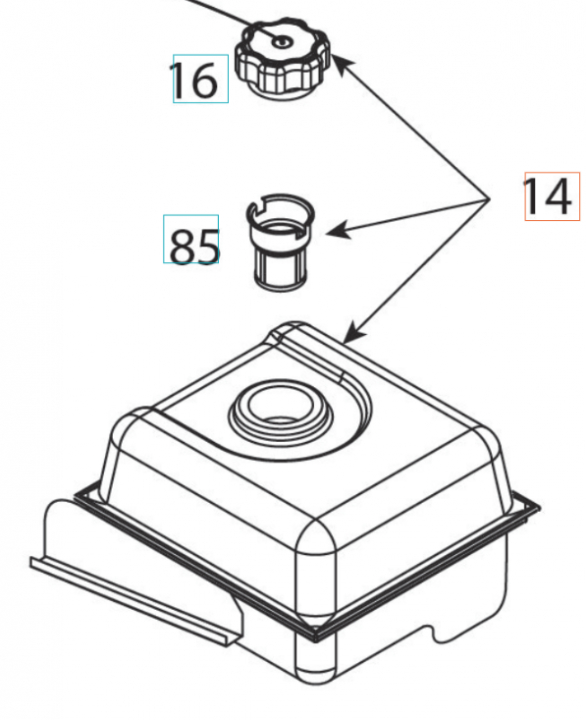 Fuel tank 5324348-89 in the group at Gräsklipparbutiken (5324348-89)