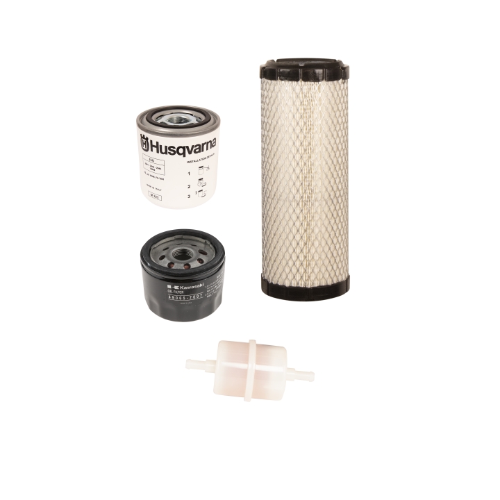 Maintenance kit with engine oil filter, air filter, fuel filter, hydraulic oil filter - every 200h in the group at Gräsklipparbutiken (5349761-02)