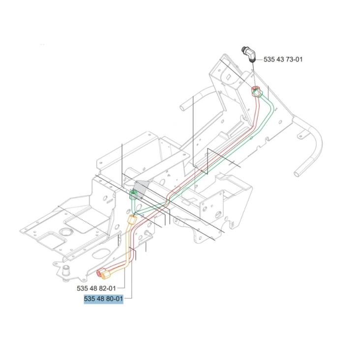 Pipe 5354880-01 in the group  at Gräsklipparbutiken (5354880-01)