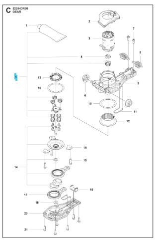 Gear Wheel Kit Coarse Cut 5366289-01 in the group  at Gräsklipparbutiken (5366289-01)
