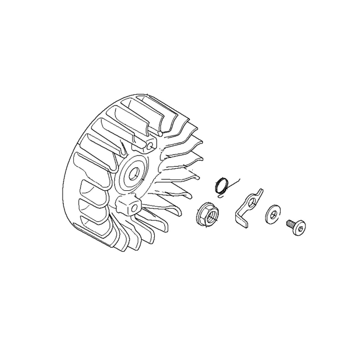 Flywheel Husqvarna 355Rx, 355Fx, 555RXT, 555FXT, FC2255 in the group  at Gräsklipparbutiken (5372405-02)