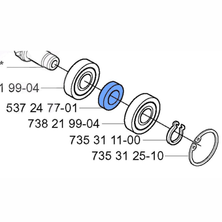 Spacer Sleeve 5372477-01 in the group  at Gräsklipparbutiken (5372477-01)