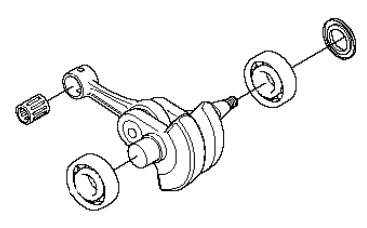 Crankshaft 5374146-01 in the group  at Gräsklipparbutiken (5374146-01)