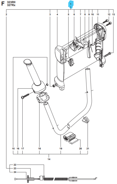 Handle System Kpl 5374245-11 in the group at Gräsklipparbutiken (5374245-11)