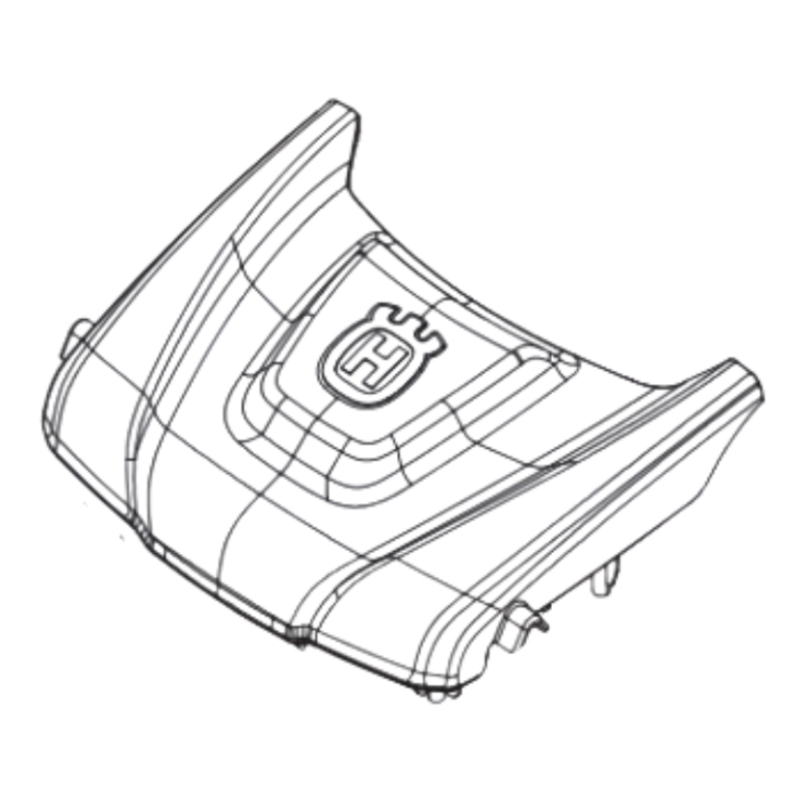 Front Cover With Husqvarna Dec 5375696-02 in the group  at Gräsklipparbutiken (5375696-02)