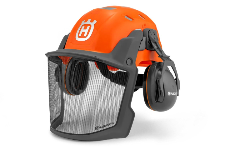 Husqvarna forestry helmet, Technical, fluorescent orange in the group Forest and Garden Products / Husqvarna Protective clothing/equipment / Protective Helmets at Gräsklipparbutiken (5376446-01)