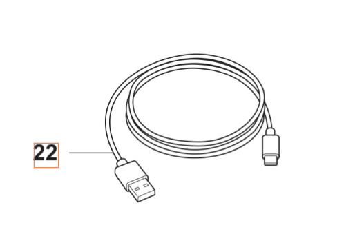 Wiring harness Usb-C Service cable in the group at Gräsklipparbutiken (5376454-01)