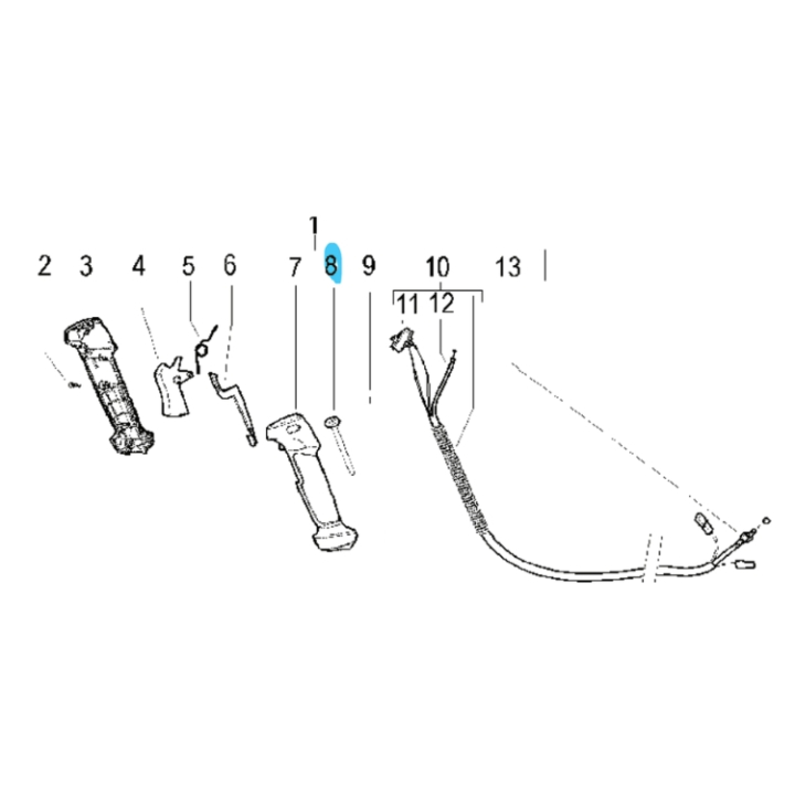 Throttle Control 5382425-39 in the group  at Gräsklipparbutiken (5382425-39)