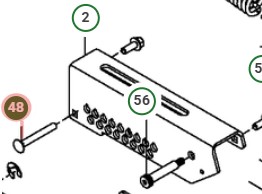 3/8-16 X 3` Carr Bolt 5391227-28 in the group  at Gräsklipparbutiken (5391227-28)