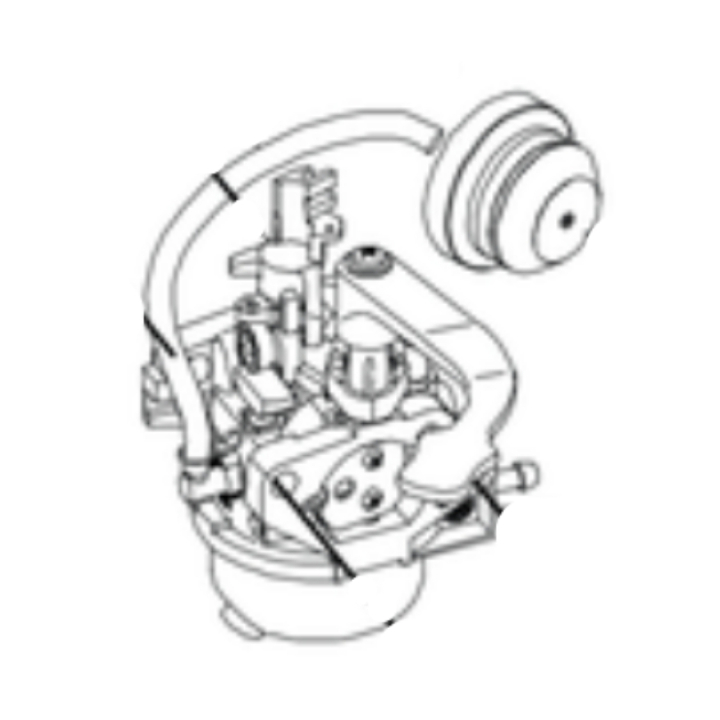 Carburettor in the group at Gräsklipparbutiken (5401761-01)