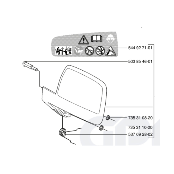 Throw Protection Kpl 5440136-03 in the group at Gräsklipparbutiken (5440136-03)
