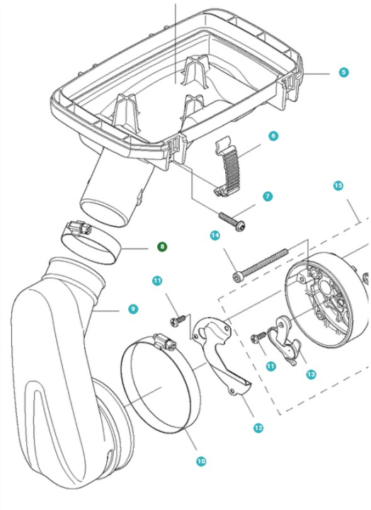 Hose Clamp 5442719-01 in the group at Gräsklipparbutiken (5442719-01)