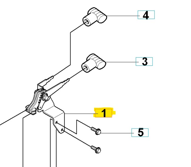 Throttle Control Kpl 5443016-01 in the group  at Gräsklipparbutiken (5443016-01)