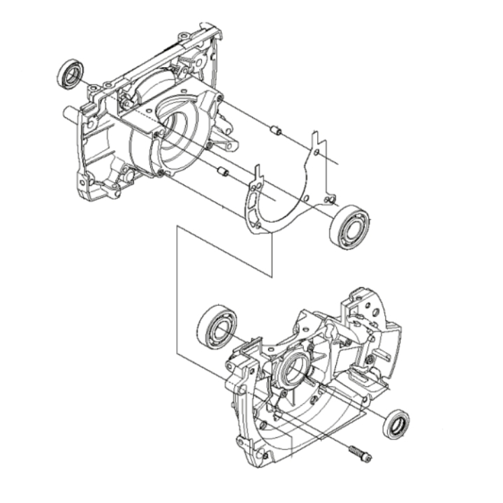 Crankcase 5449525-03 in the group  at Gräsklipparbutiken (5449525-03)