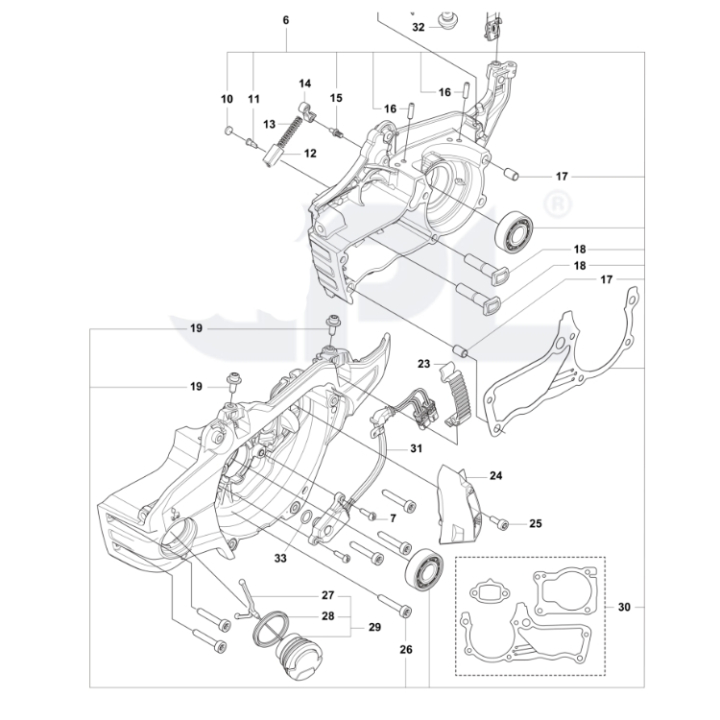 Crankcase 564XPG in the group  at Gräsklipparbutiken (5460588-01)