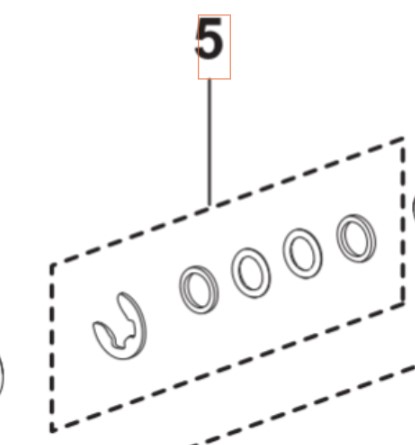 Gasket Adapter System Gaskets 5460930-01 in the group  at Gräsklipparbutiken (5460930-01)