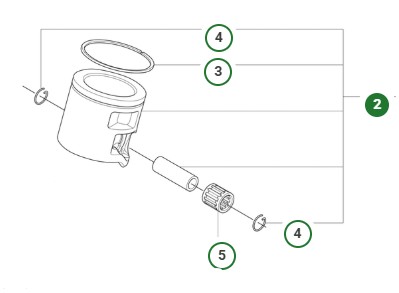 Piston Husqvarna 560 XPG Mark II, 562 XPG Mark II in the group  at Gräsklipparbutiken (5461080-04)